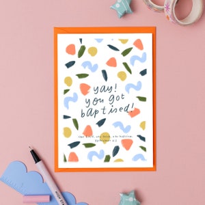 Oui ! Vous vous êtes fait baptiser ! Carte de baptême