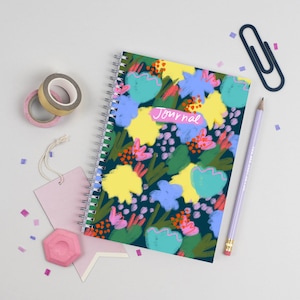 Floral Christian Journal: Lined Bible Study Notebook