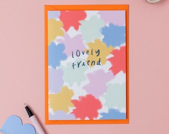 Tarjeta de amistad encantadora amiga
