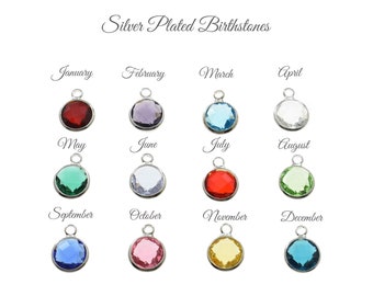 Glass birthstone charms - Add on only