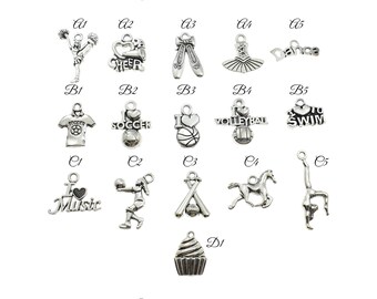 Silver Hobby Charms - Add On Only - Other Purchase Necessary