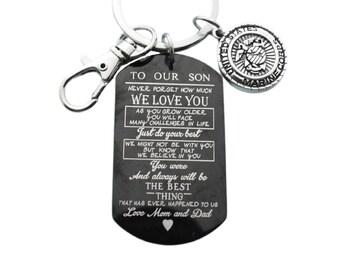 # PROUD WIFE OF US MARINE MARINES DOG TAG PIN UP HUSBAND MOM DAD BOOT CAMP GIFT 