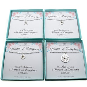 Mother and Three Daughters Necklace Set in stainless steel. Mothers Day gift. Mothers Day. Three Daughters. Mother Daughter Necklace.