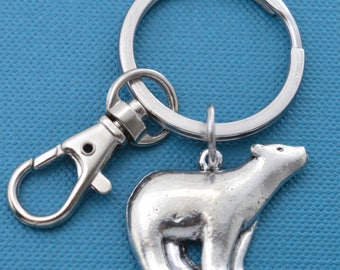 Polar Bear /& Snowflakes Wristlet Key Chain