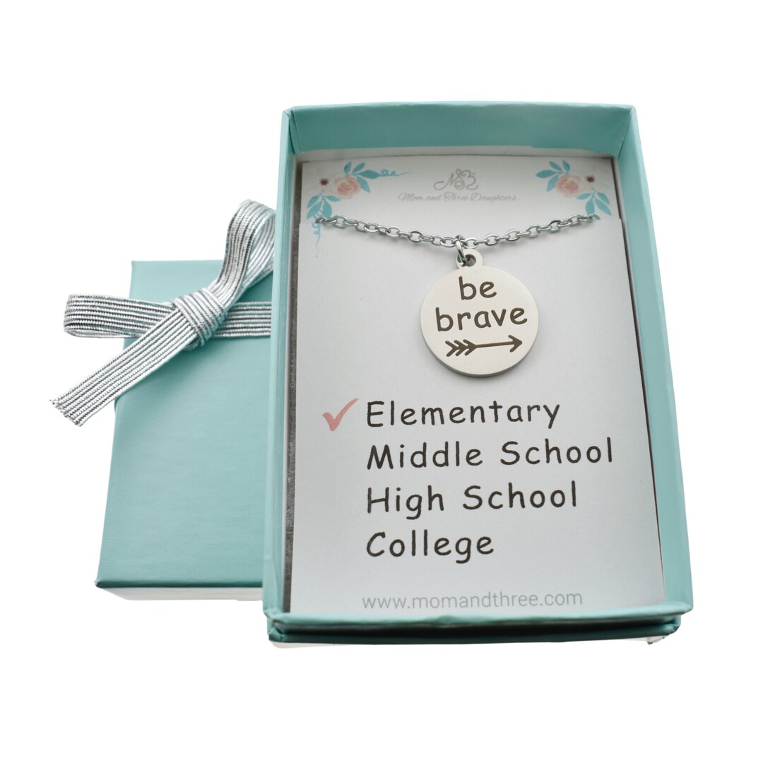 Elementary School Graduation Necklace. Middle School. Graduate Etsy