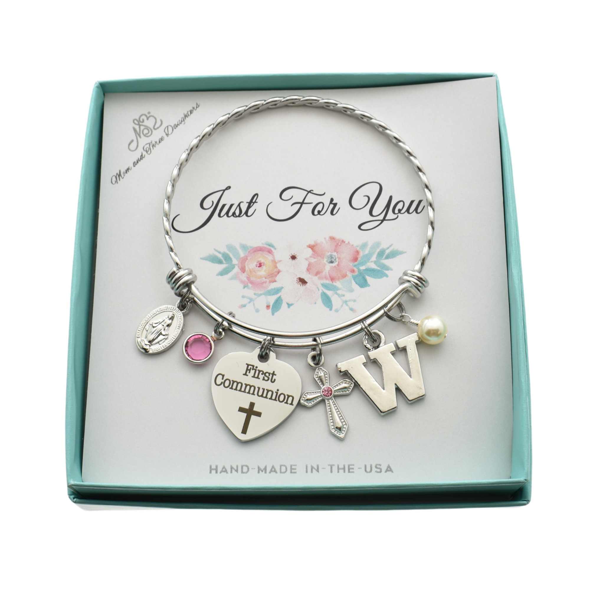 First Communion Bracelet Etsy