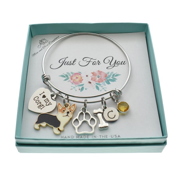 corgi charm bracelet