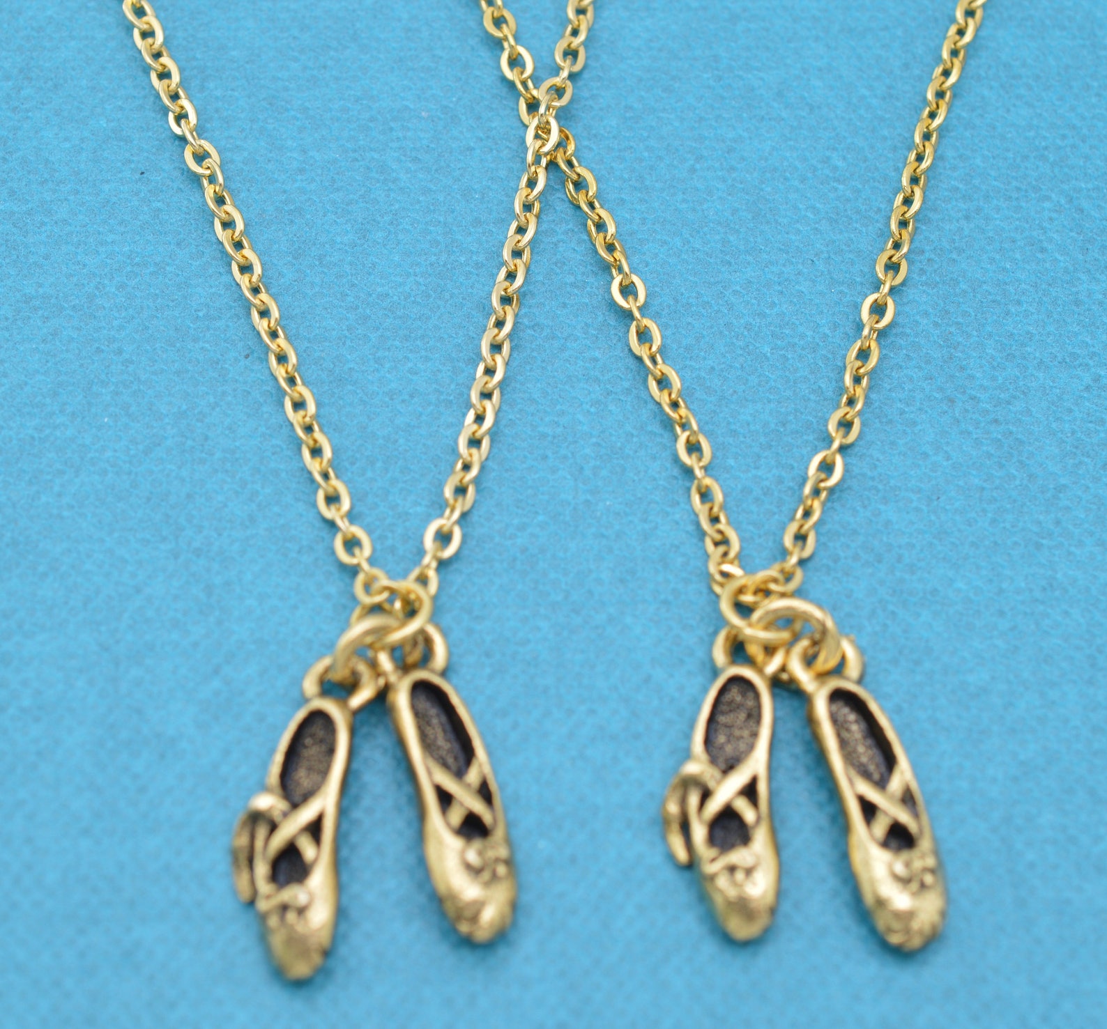 best friend necklace. ballet slipper necklace. best friend gift. bff necklace. friendship necklace. sister necklace. mother daug