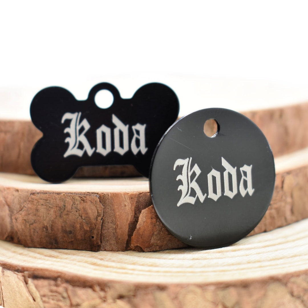 Custom Laser Engraved Pet ID Tag for Cats and Dogs. Custom Etsy