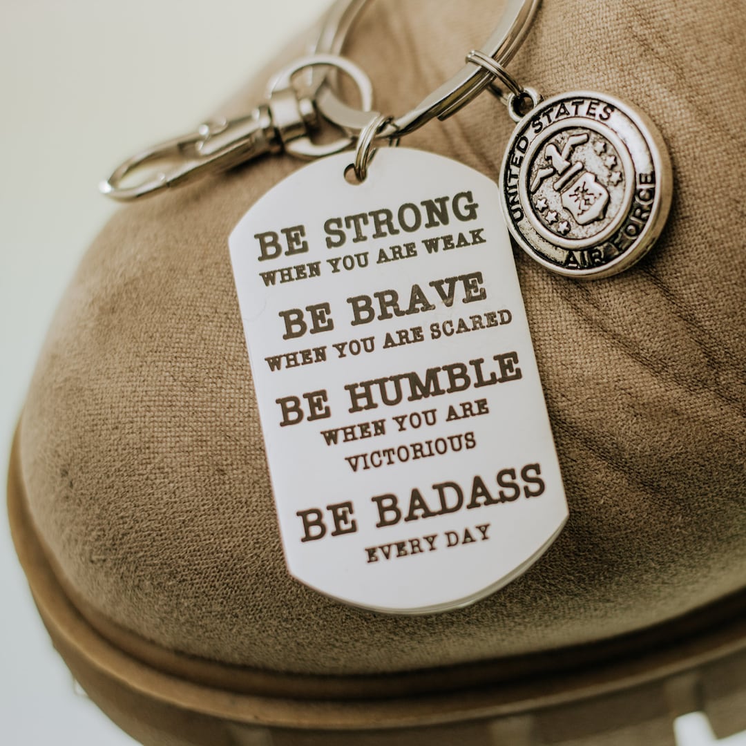 United States Air Force Key Chain Dog Tag Keychain or Necklace