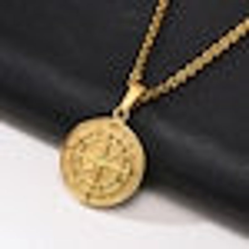 Men's Necklace Set in Stainless Steel. Compass Necklace. Etsy