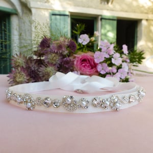 Swarovski headband, Pearl headband, Pearl and crystal headband, wedding headband, bridal headband,  jeweled headband, beaded headband