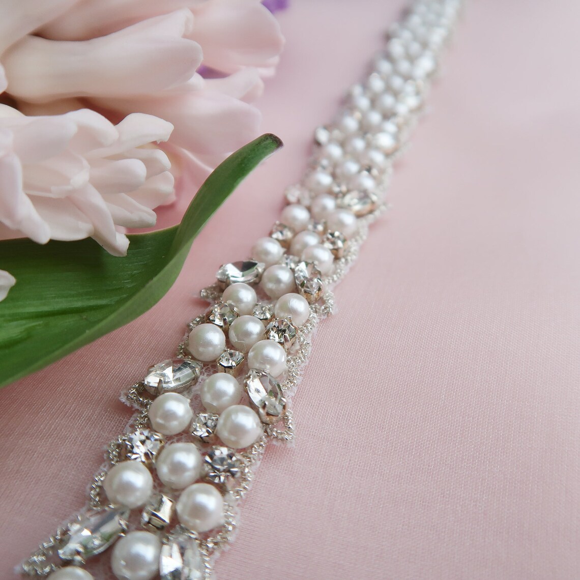 Wedding Sash Belt, Crystal Wedding Sash Belt, Pearl Wedding Sash Belt ...