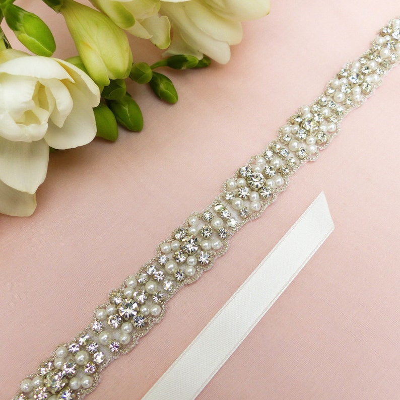 Wedding Belt Bridal Belt Swarovski Belt Pearl Belt Etsy