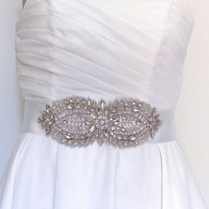 Wedding belt, bridal belt, wedding sash, wedding sash belt, rhinestone belt, jeweled belt, bridal sash belt image 3