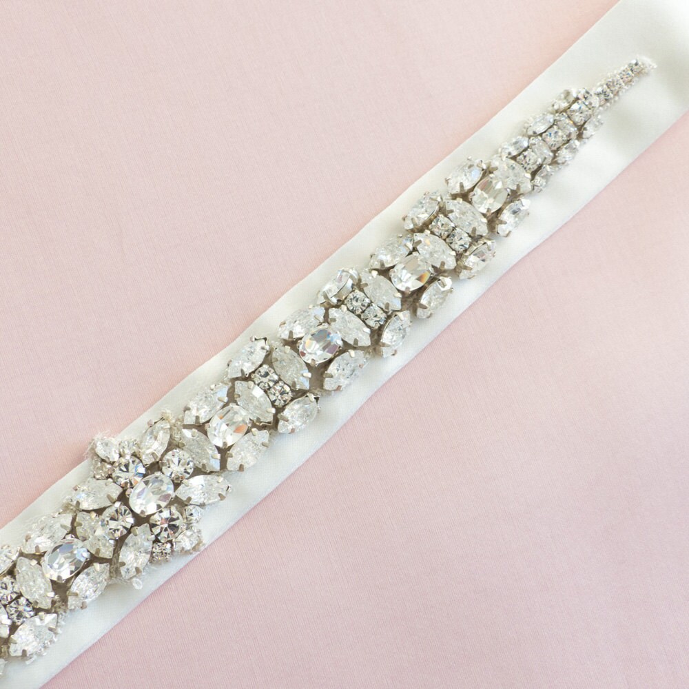 TOPQUEEN Ceinture De Mariage Cristal Strass Pour Femme - Sash Mariée Élégante