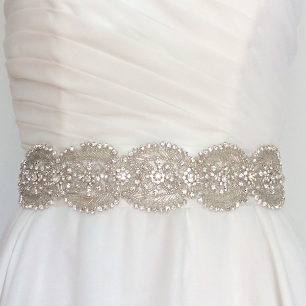 Ceinture de mariage en cristal Holly