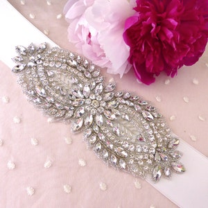 Wedding belt, bridal belt, wedding sash, wedding sash belt, rhinestone belt, jeweled belt, bridal sash belt image 1