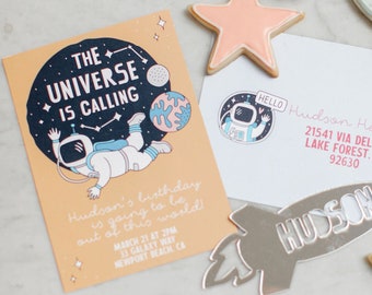 INSTANT DOWNLOAD: Space Party Invitation