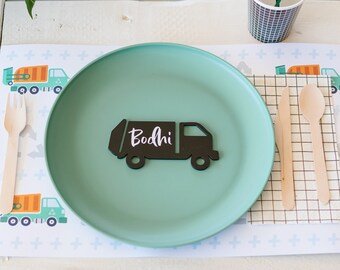 Trash Truck Place Cards | Trash Party | Garbage Party | Trucks Party | Toddler Party | Boy Birthday | Kids Party | Trash Bash