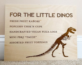 11x14" Dinosaur Party Sign | Dino Party | Wood Party Sign | Three Rex | Fourasaur | Kids Party | Boy Birthday | Girl Birthday