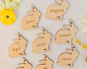 Personalized Easter Basket Tags | Name Tags | Easter Basket | Easter Bunny Tags