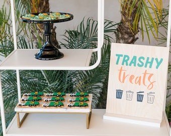 Trash Truck Party Sign | Garbage Party | Trash Party | Trash Bash | Toddler Party | Second Birthday | First Birthday | Dessert Sign