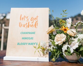 Trash Truck Party Bar Sign | Garbage Party | Trash Party | Trash Bash | Toddler Party | Second Birthday | First Birthday | Party Drink Sign