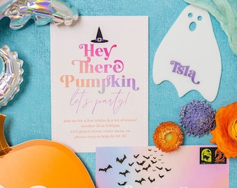INSTANT DOWNLOAD: Hey There Pumpkin Party Invitation