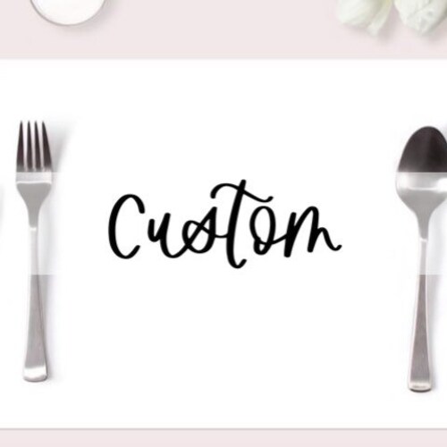 Custom Paper Placemats Personalized Party Placemats Etsy