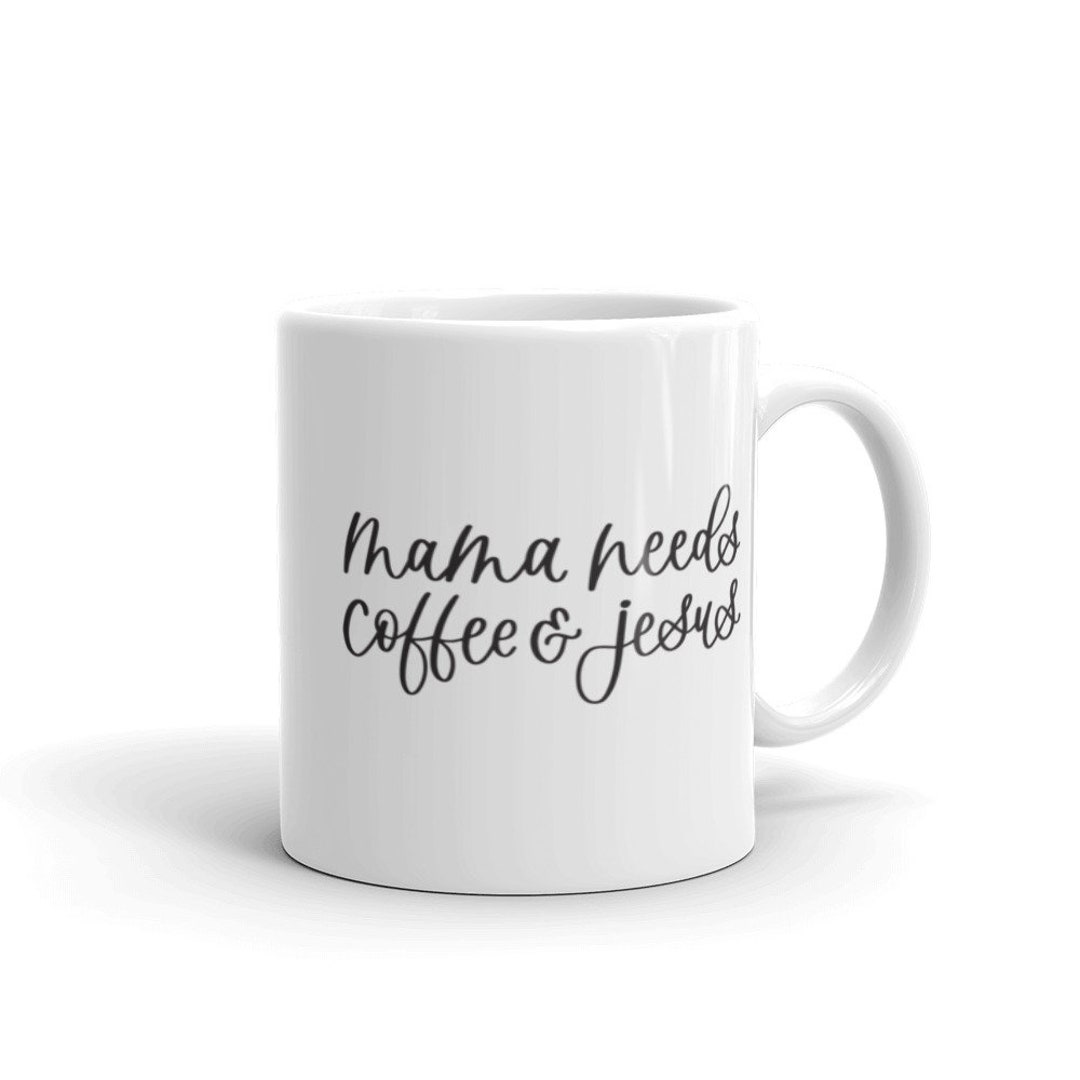 Coffee & Jesus Mug Mom Mug Coffee Mug Mama Mug - Etsy