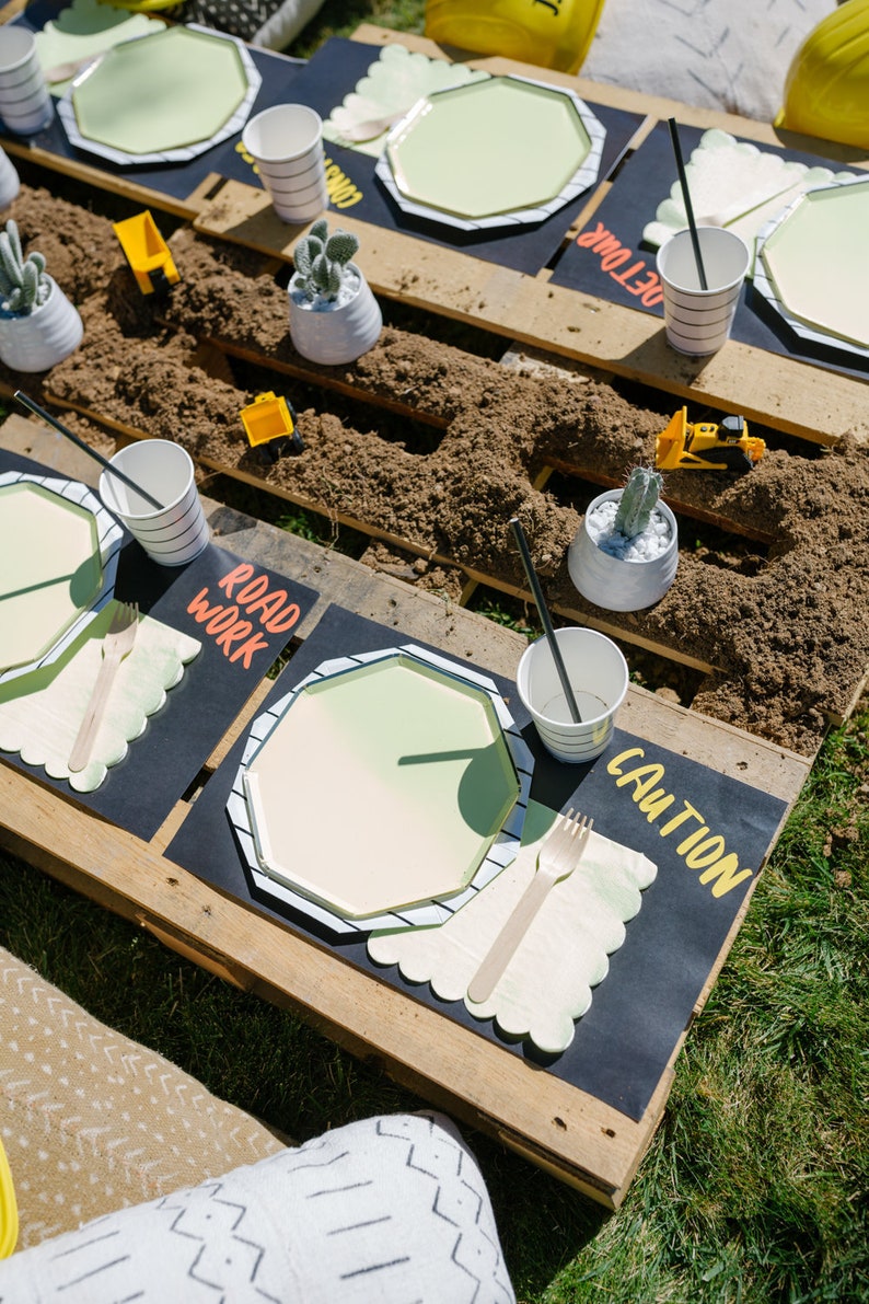 Construction Party Placemats 11x17 DIGITAL DOWNLOAD Etsy