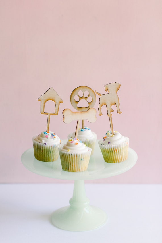 Puppy Dog Pals Cupcake Cake Topper Decoration Party Supplies Balloon Cup Toppers Balloons Greeting Cards Party Supply Home Garden