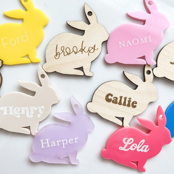 Personalized Easter Basket Tags | Name Tags | Easter Basket | Easter Bunny Tags | Spring | Easter Egg hunt | Kids Easter |