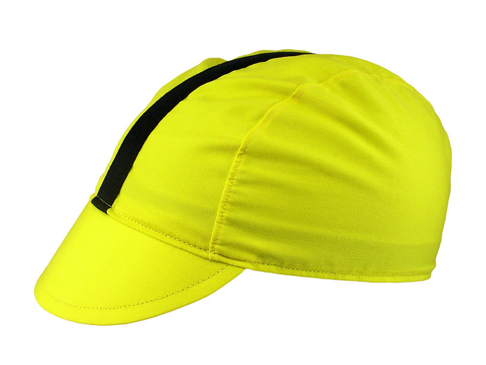 Yellow/blackstripe Cotton Cycling Cap Handmade Cap Bike Etsy