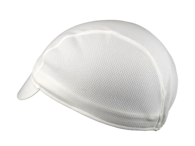 White moisture wicking cycling cap handmade cap moisture wicking cap bicycle cap polyester cap bike wear cycling clothes image 3