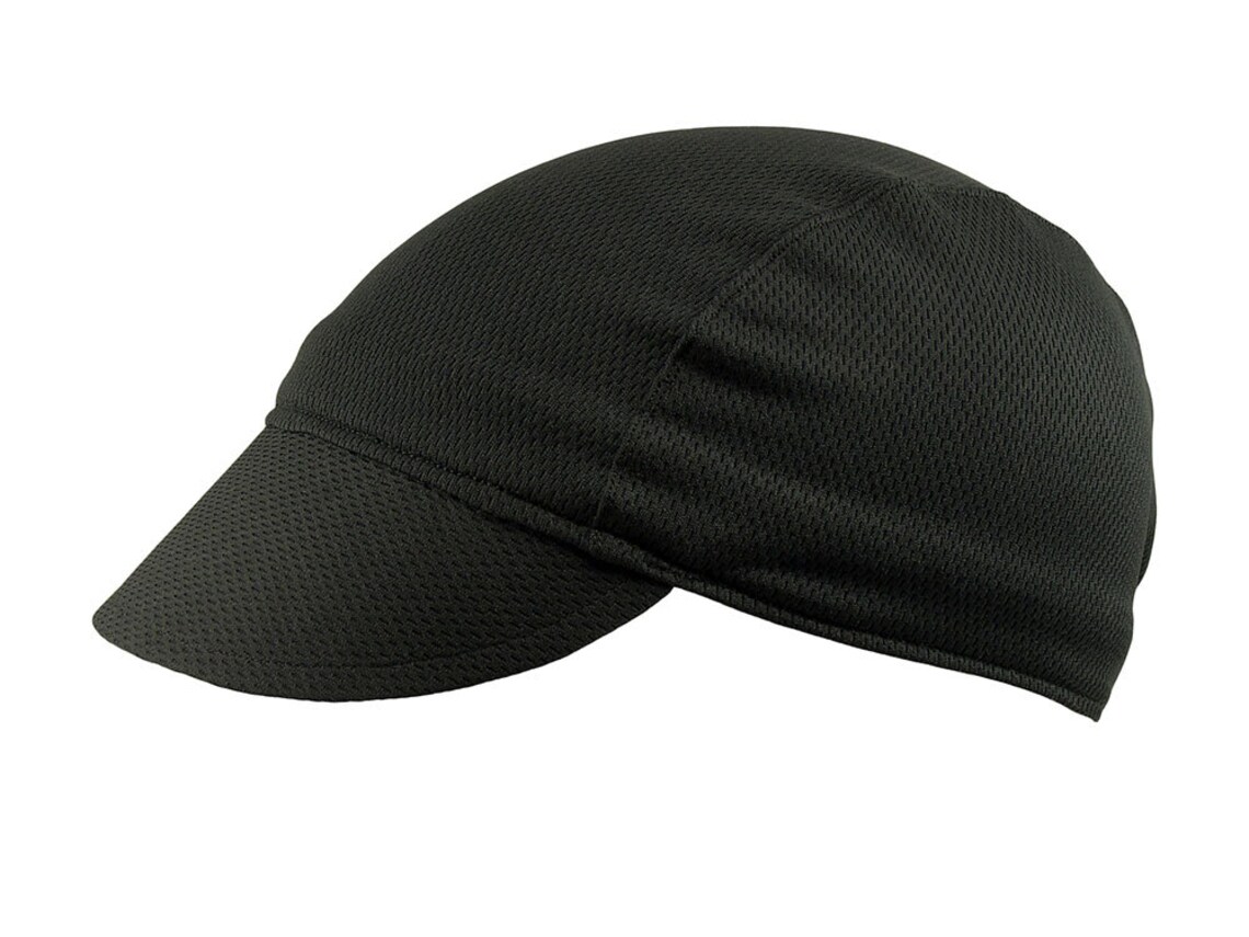 Black moisture wicking cycling cap handmade cap moisture Etsy