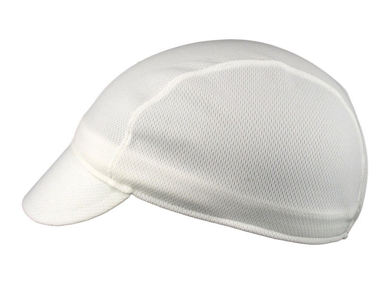 White moisture wicking cycling cap handmade cap moisture wicking cap bicycle cap polyester cap bike wear cycling clothes image 2