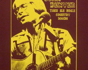 John Denver t shirt FREE SHIPPING to usa