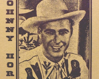 Johnny Horton T shirt FREE SHIPPING to usa BRN