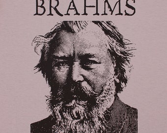 Brahms t shirt FREE SHIPPING to usa Johannes Symphony