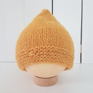 knitting instructions for knitting a childs pointed hat