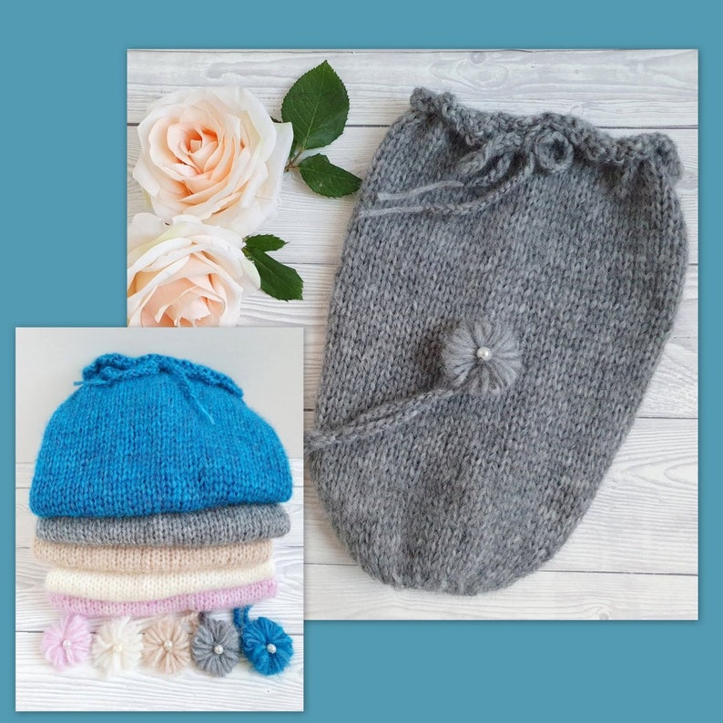 Newborn swaddle sack photography prop Ready to send baby Etsy