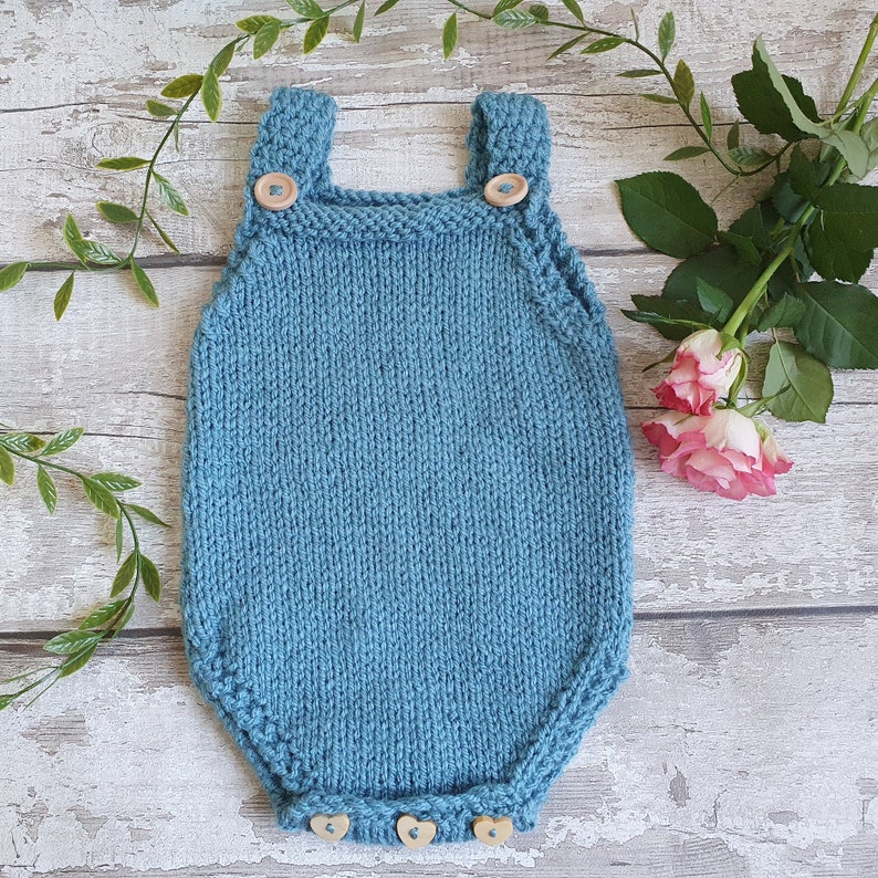 Aran Baby knitting PATTERN Romper and Bonnet 0-6 months | Etsy