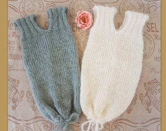 Newborn Sleeping Sack Knitting Pattern: Bulky Yarn Baby Swaddle (PDF)