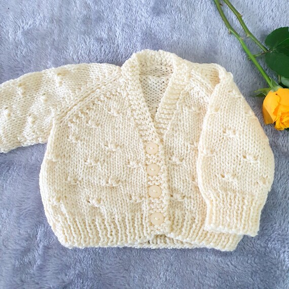 cream baby jumper