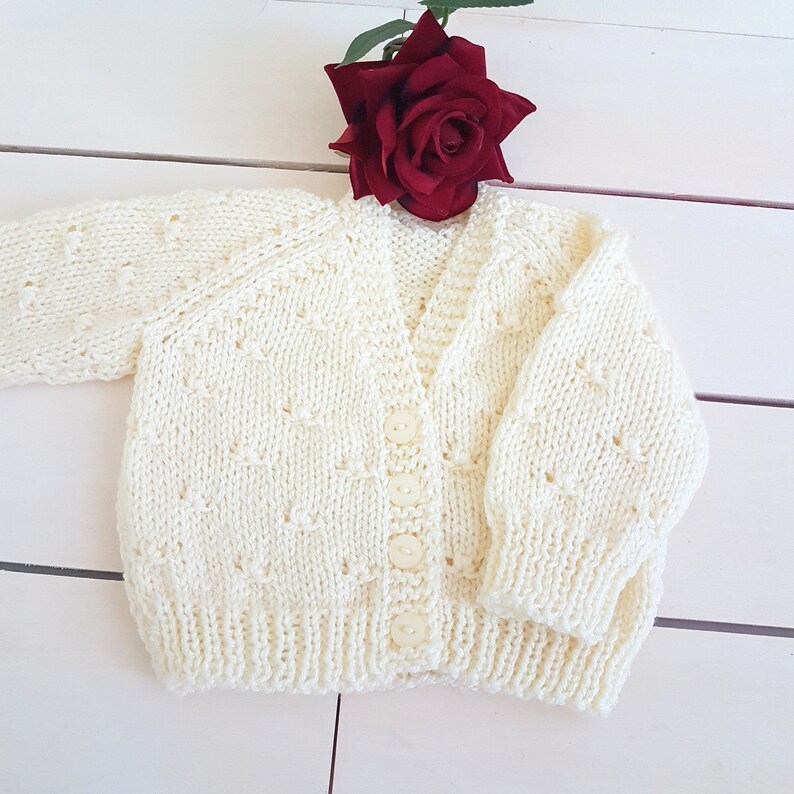 cream baby jumper