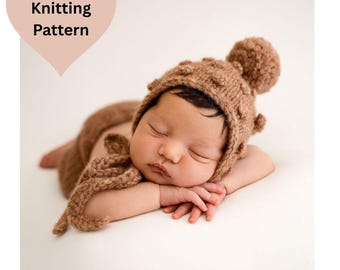Wzór na czapeczkę Baby Bubble Bonnet: czapeczka z pomponem z wełny aran (instrukcja w formacie PDF)