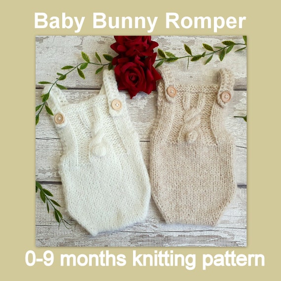 knitted bunny romper