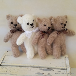 Breipatroon speelgoedbeer: mini-fotorekwisiet voor pasgeborenen (pdf-patroon)